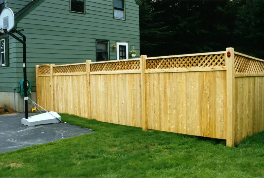 Latticed Topped Privacy Board